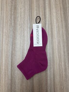 NWT Free People Movement Quarter Crew Sock Pink Color
